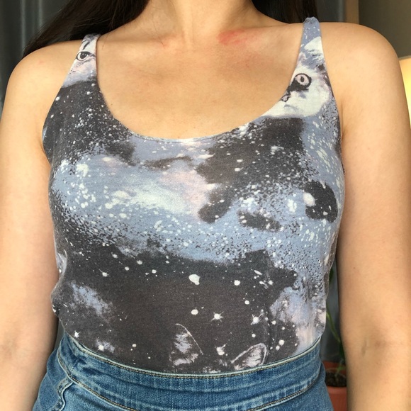 Galaxy Cat tank top - Picture 2 of 4